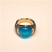 Anneau Lucos Femme in Argent Quarzo ES 843.AZZURRO